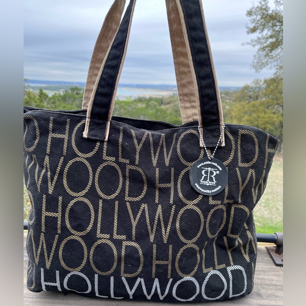 EUC Robin Ruth Hollywood Print Fabric Tote
